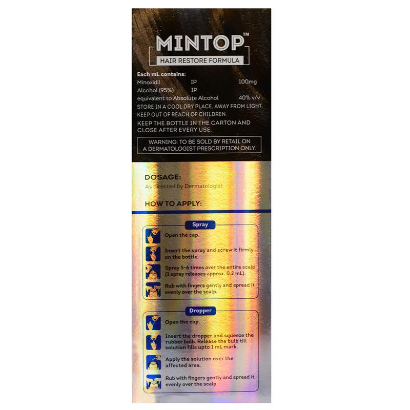 Dung Dịch Mọc Tóc Mintop Minoxidil 10% Dạng Lỏng - Nam - Minox-10%