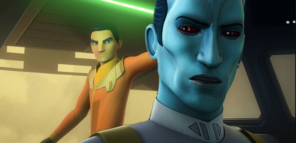 Grand Admiral Thrawn and Ezra Bridger