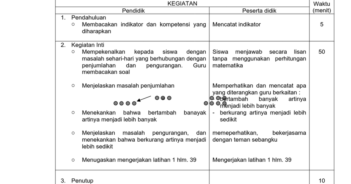 Rpp Matematika Sd Mi Kelas 1 3 Silabusrpp Doc Google Drive