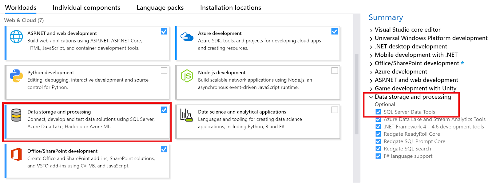 Data storage and processing workload 2017