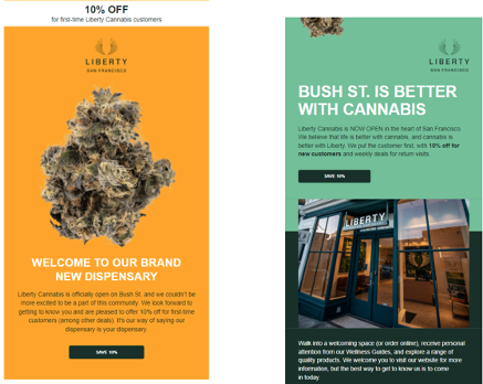 Liberty Cannabis Email Marketing