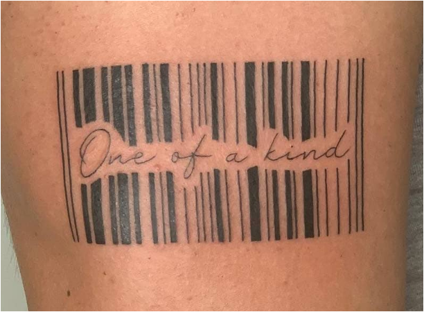 One Of A Kind Barcode Tattoo