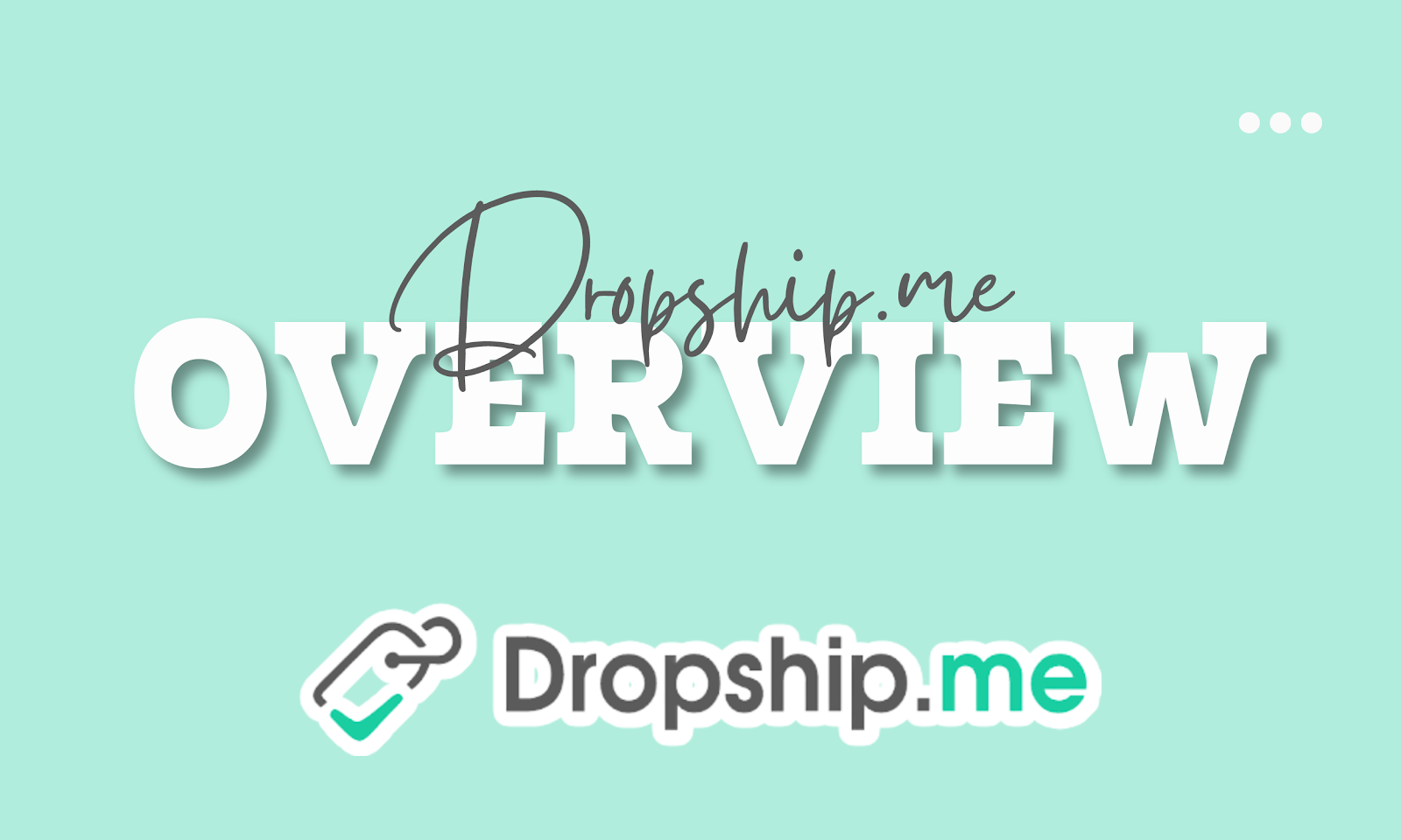 DropshipME: Dropshipping Software: Overview