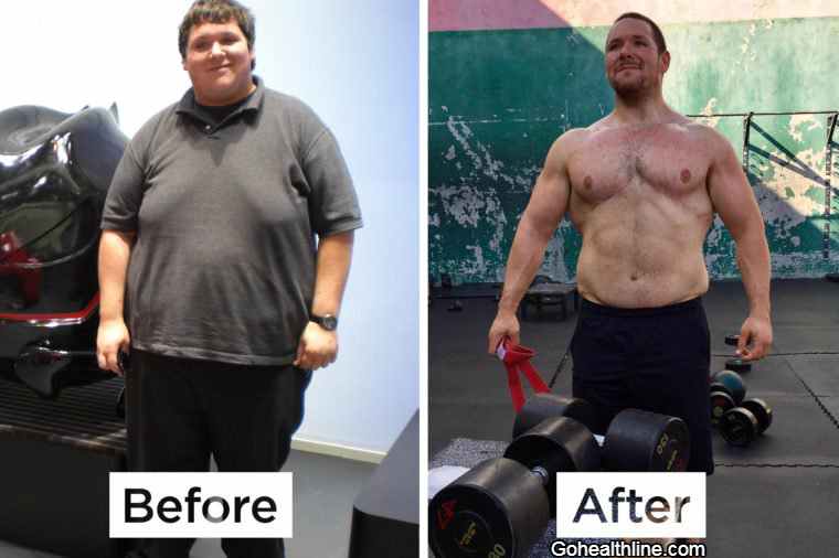 Before and After Weight Loss Men