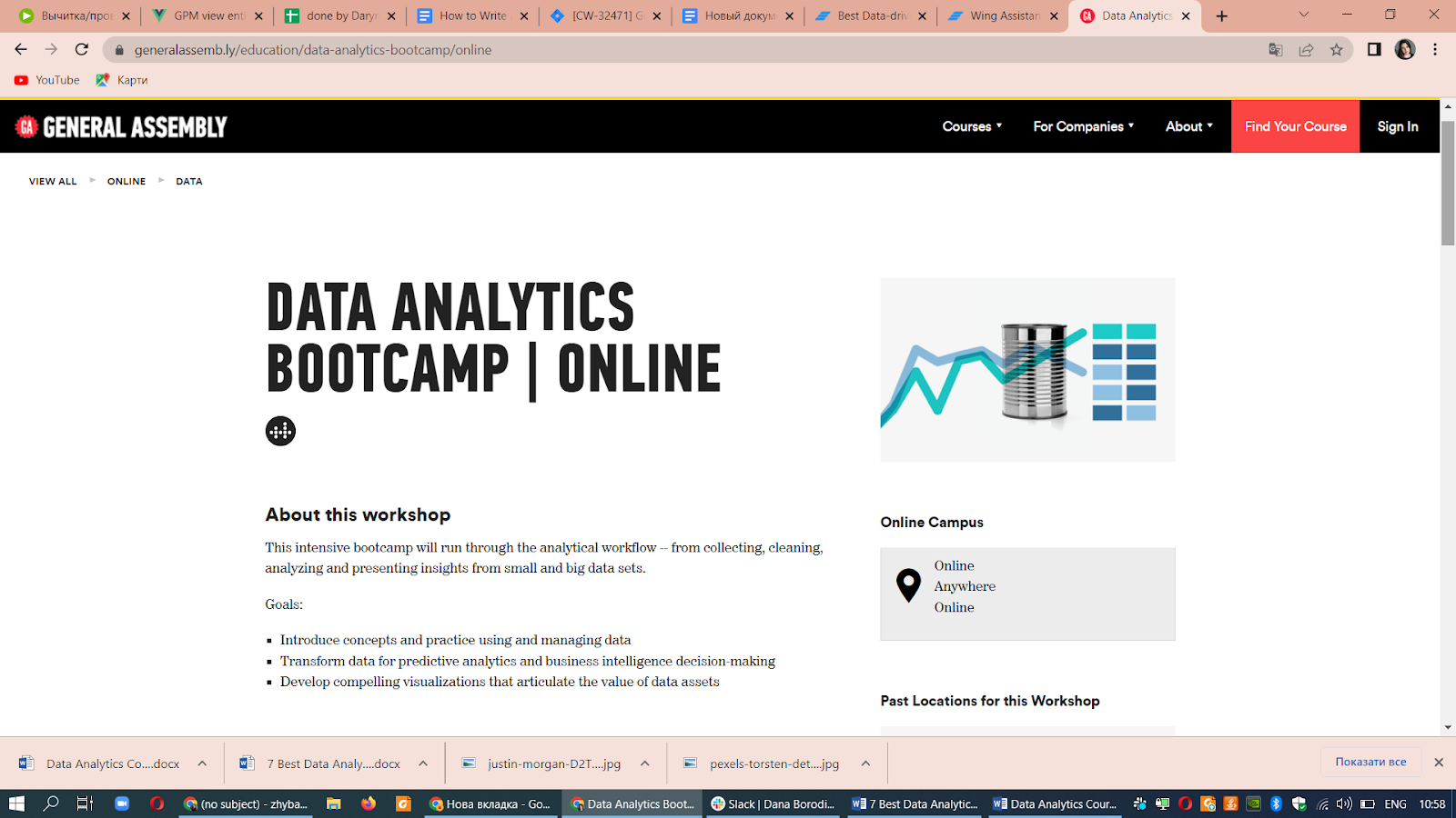 Data Analytics Bootcamp - General Assembly