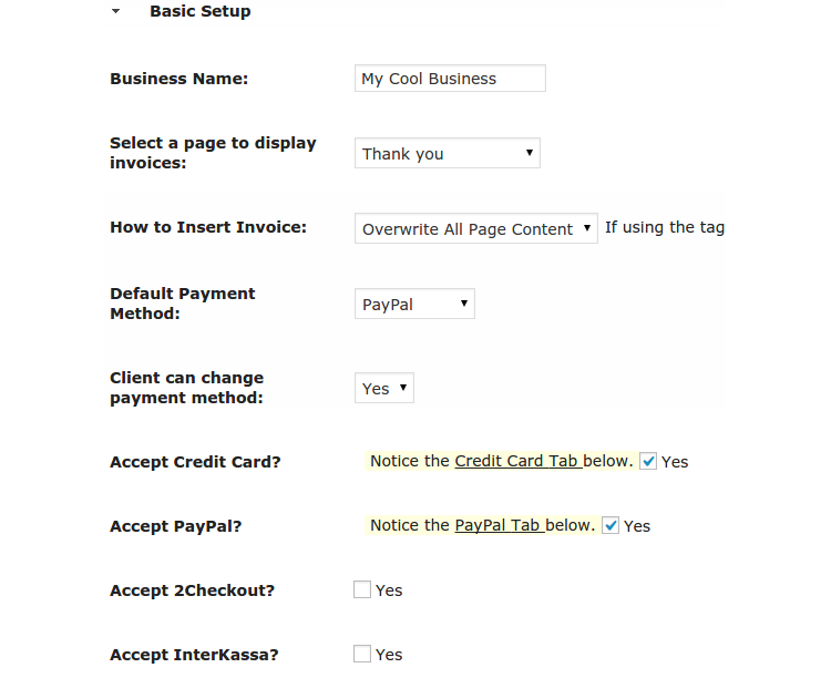 wp-invoice-plugin-configuração