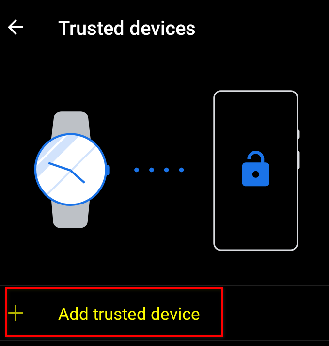 trusted devices on smartlock
