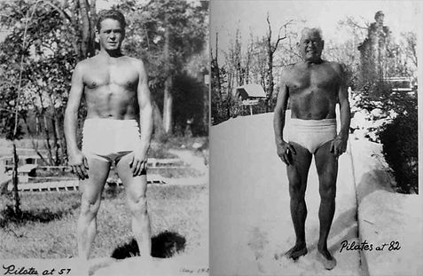 Joseph Pilates at 57 and 82 years old