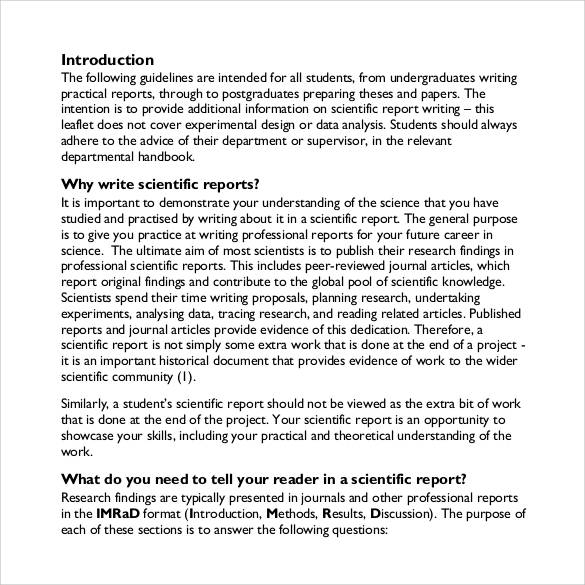 how to write a report writing examples