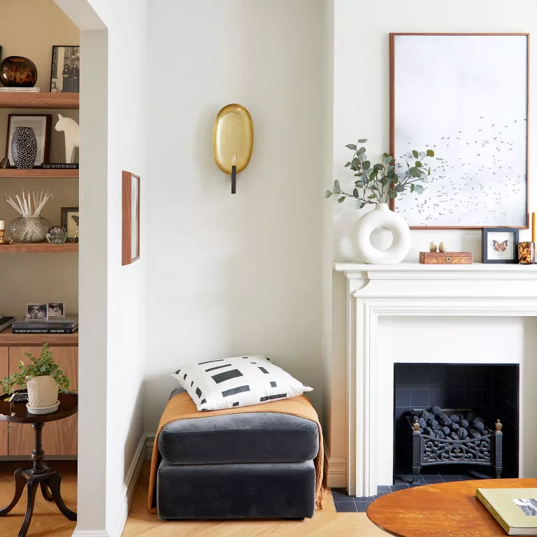 fireplace in a living room