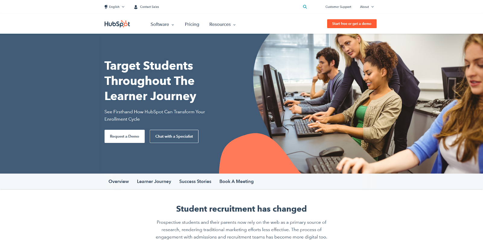 Elevate your admission process with HubSpot’s CRM for education.
