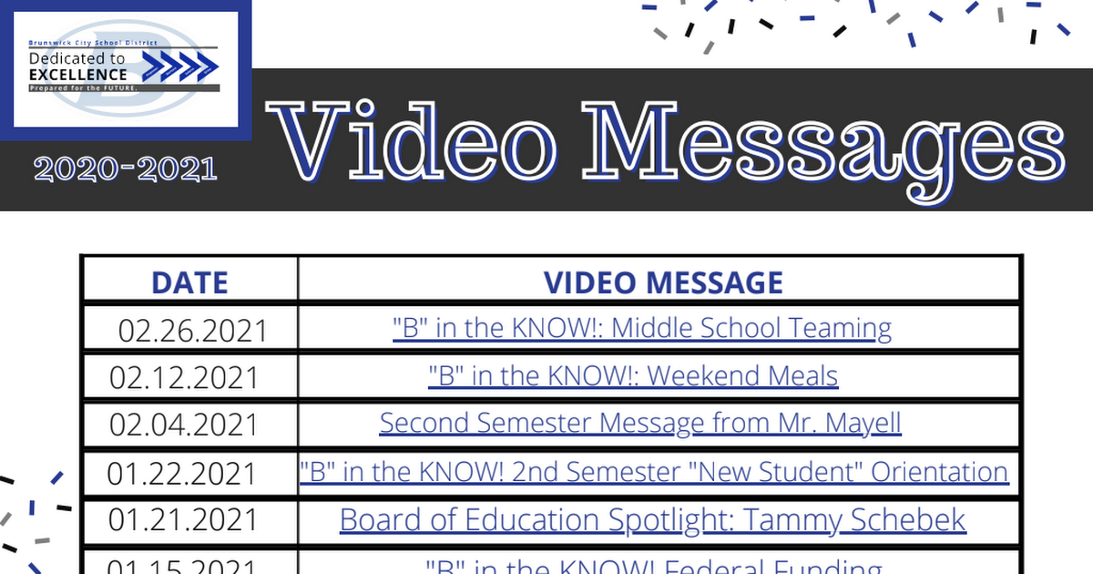2020-2021 Video Message Links.pdf