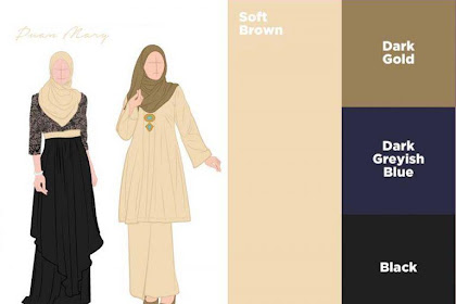 Warna Tudung Yang Sesuai Dengan Baju Warna Cream