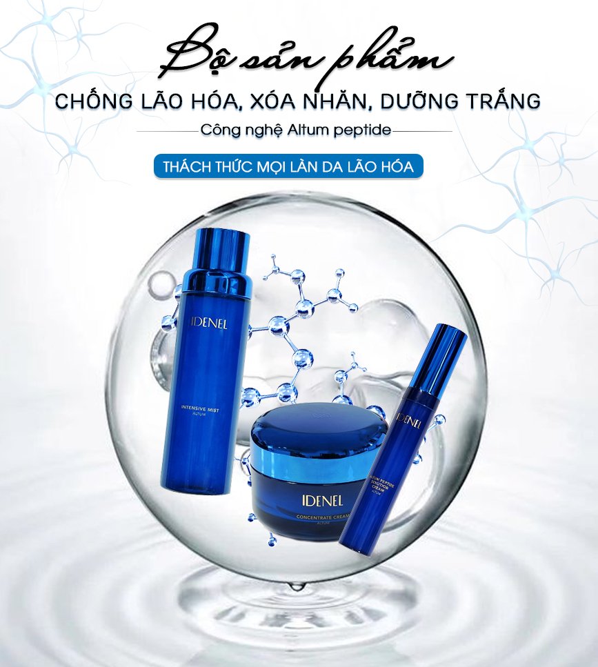 Bộ sản phẩm trẻ hóa căng bóng công nghệ Altum Peptide.