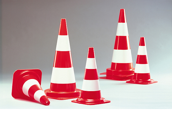 Traffic Cone Guide; a selection of different-sized lightweight Off-Road Warning Cones. 