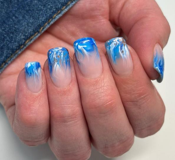 Blue Ocean Nail Design