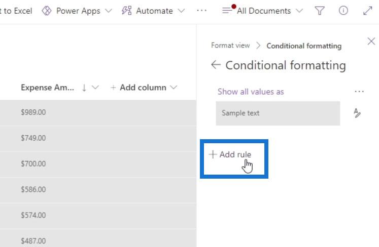 View Formatting In SharePoint