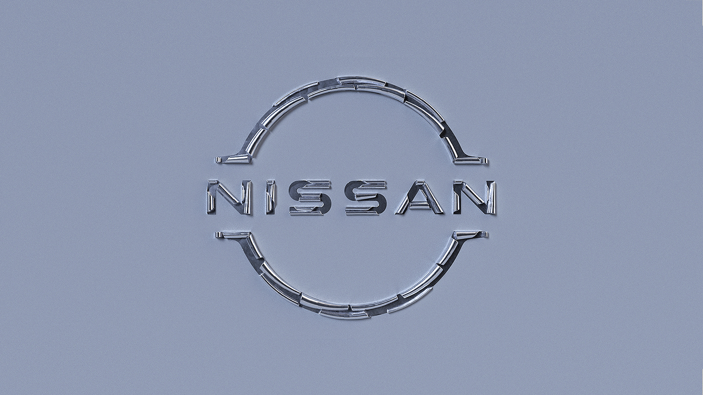3d design 3d motion 3d textures animation  branding  CGI design logo motion design Nissan