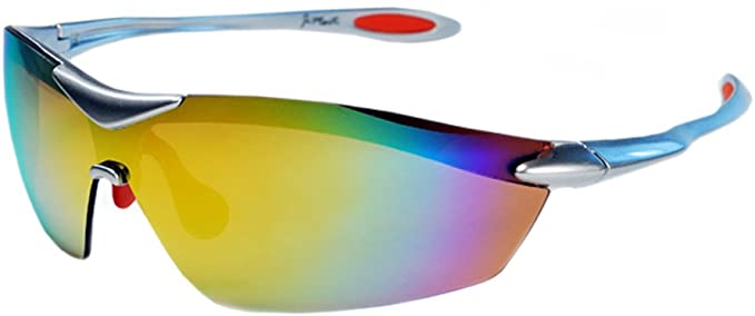 XS Sport Wrap TR90 Sunglasses UV400 Unbreakable Protection for Cycling, Ski or Golf