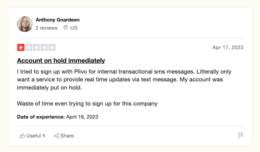 The Top Best Text Message Service Providers In The UK | Plivo's customer review