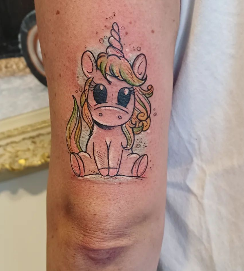 Funny Unicorn Tattoo