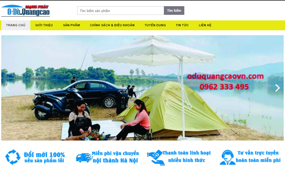 Bạn có thể tìm mua những loại ô dù chất lượng tại web oduquangcaovn