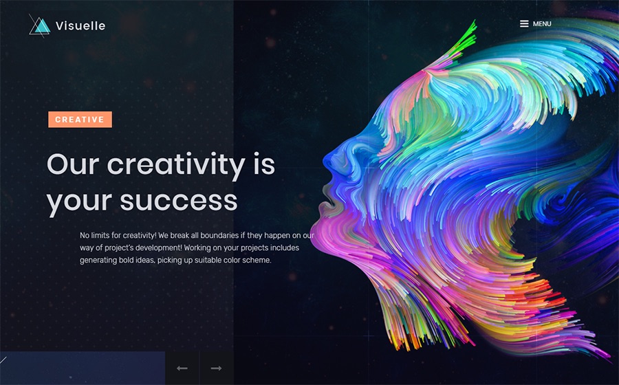 Visuelle Creative Mondrianism Elementor WordPress Theme