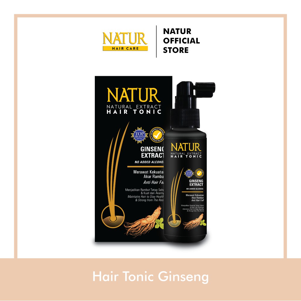 Kandungan ekstrak ginseng Natur Hair Fall Treatment Series berperan untuk memperkuat akar rambut