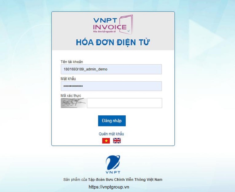 hướng dẫn đăng nhập HDDT VNPT