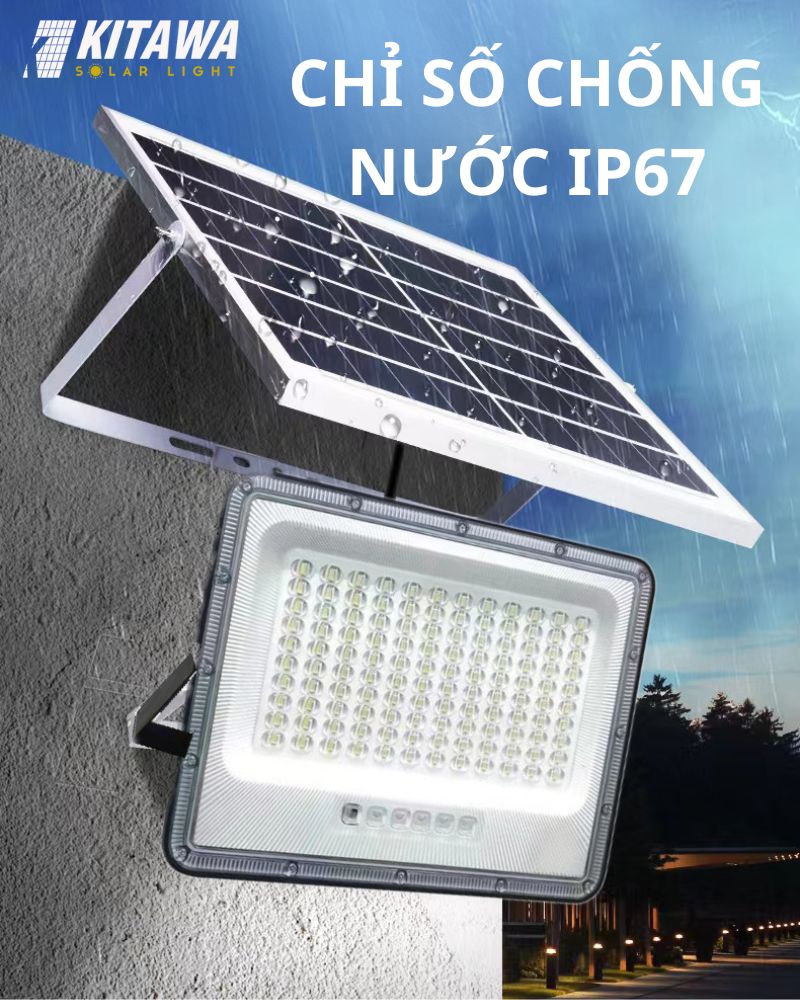 đèn pha năng lượng mặt trời 100W DP12-100