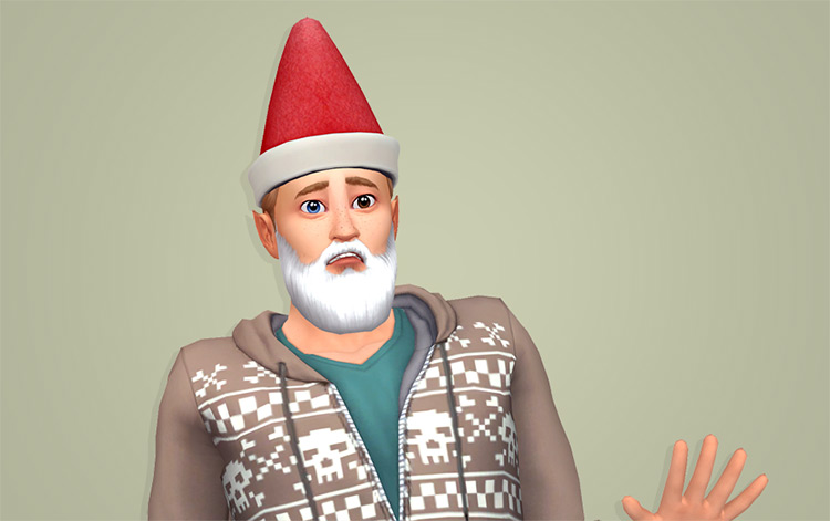 Gnome Hat CC for The Sims 4