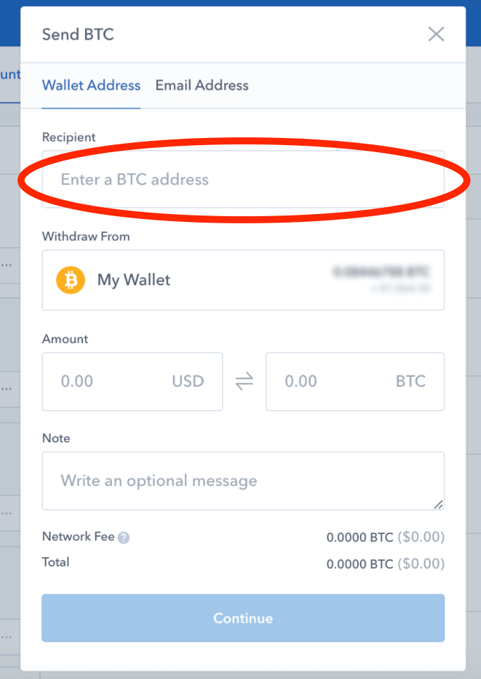 sending bitcoin to kraken from coinbase