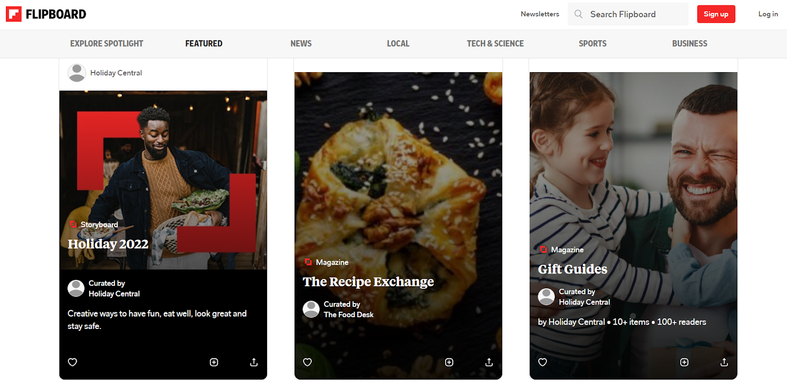 Flipboard cho phép bạn tự tạo bộ nội dung tin tức cho riêng mình