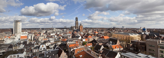 Vue en hauteur de Utrecht aux Pays-Bas