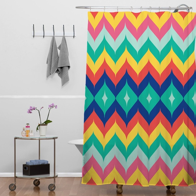 Mẫu rèm phòng tắm nhiều màu sắc nổi bật, ấn tượng, chống nước tốt