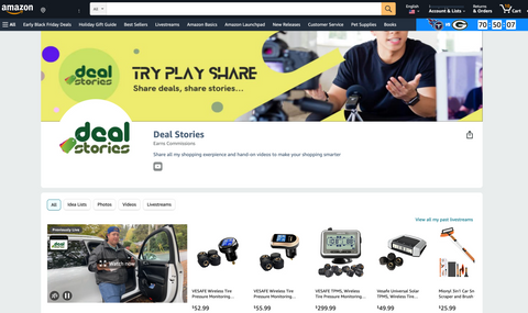 deal stories amazon live streaming