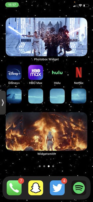 Star Wars iOS 14 home screen