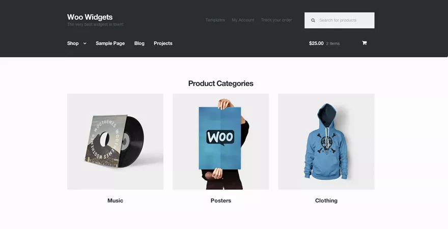 Tema WordPress grátis para vitrine