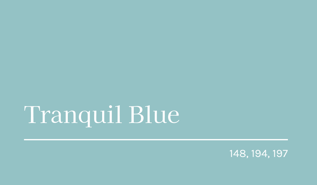 Tranquil Blue