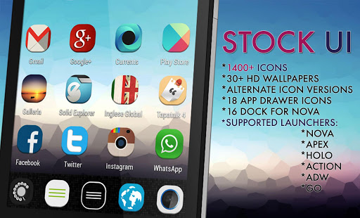 Stock UI Icon Theme Apex Nova apk Review