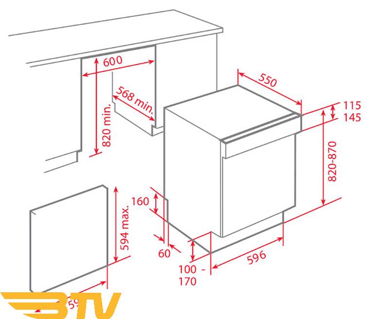 Máy Rửa Bát Teka DW8 60 S