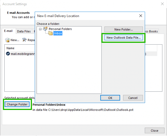 Fix Outlook Data File Cannot Be Accessed Error