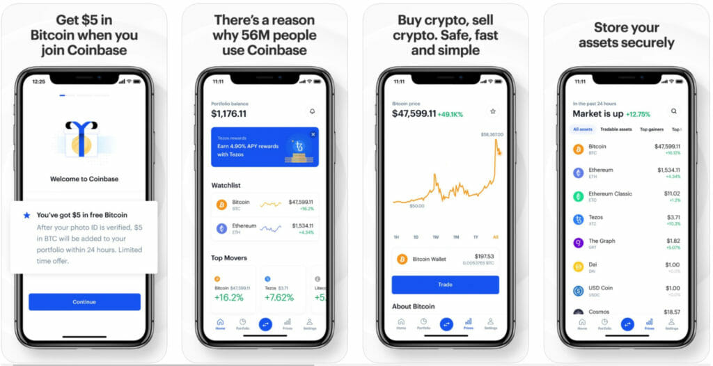 تطبيق Coinbase