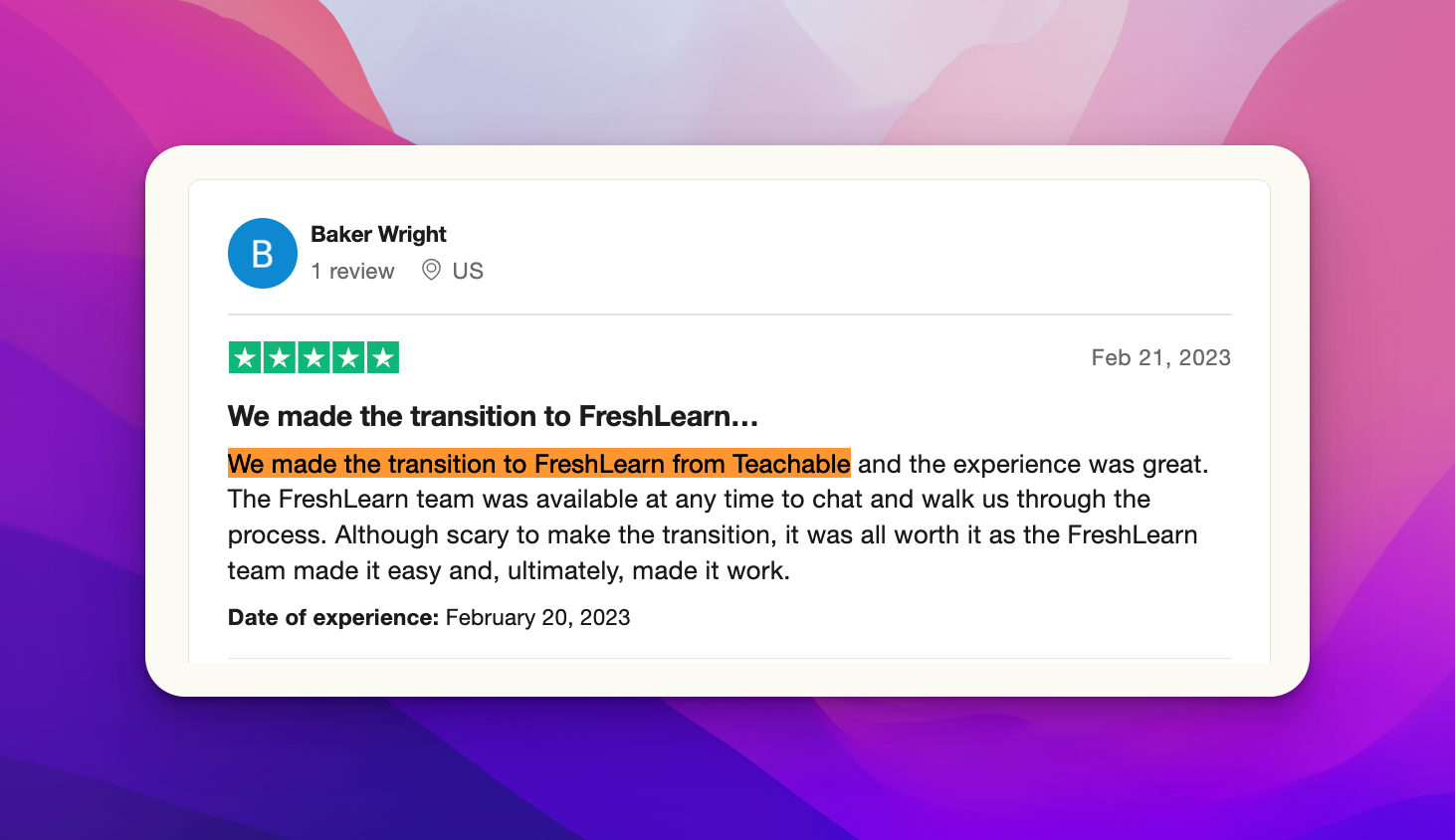 FreshLearn Review