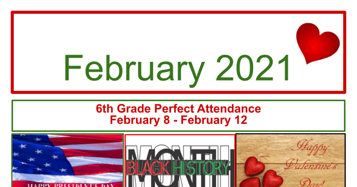6th Grade PA Feb 8-12