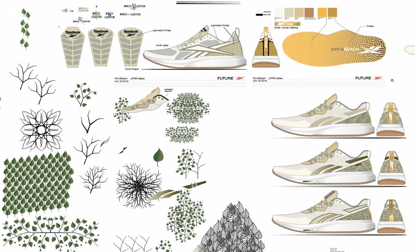 Szkic projektanta Ricardo Vestuti (źr.:https://www.gameplan-a.com/2020/09/why-you-need-to-park-your-assumptions-to-create-plant-based-shoes/). 