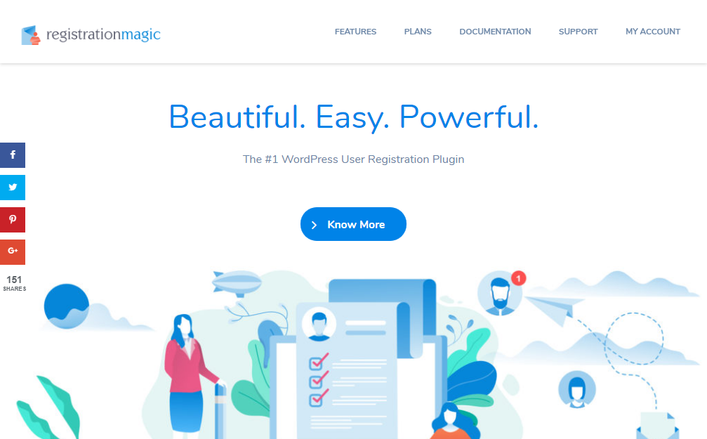 plugin wordpress magico de registro