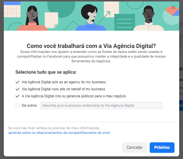 Como adicionar a sua Conta do Facebook a MCC da Agência