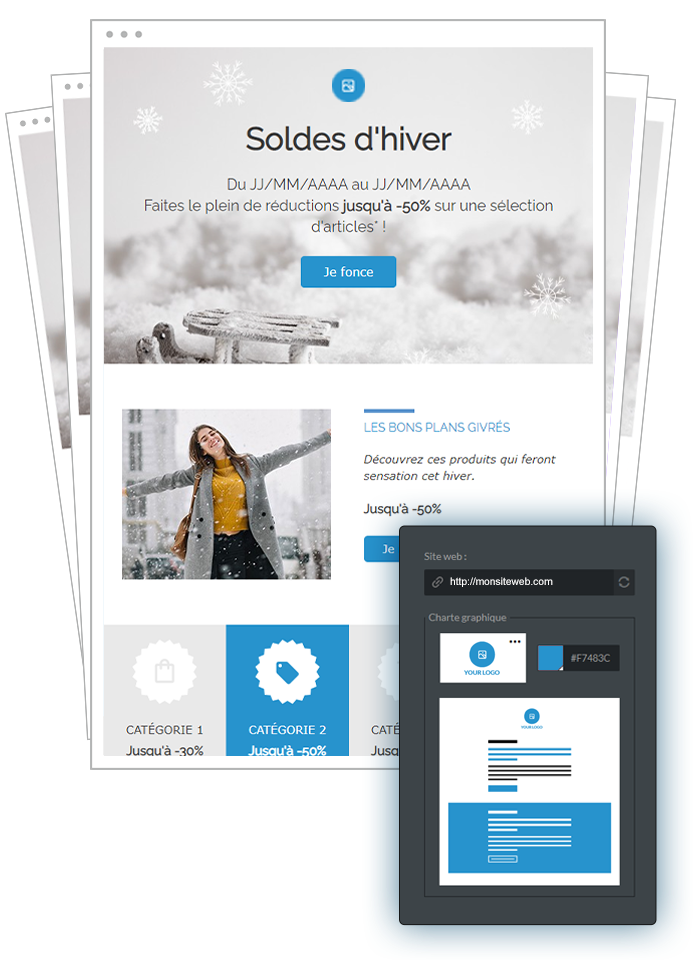 Email marketing soldes hiver