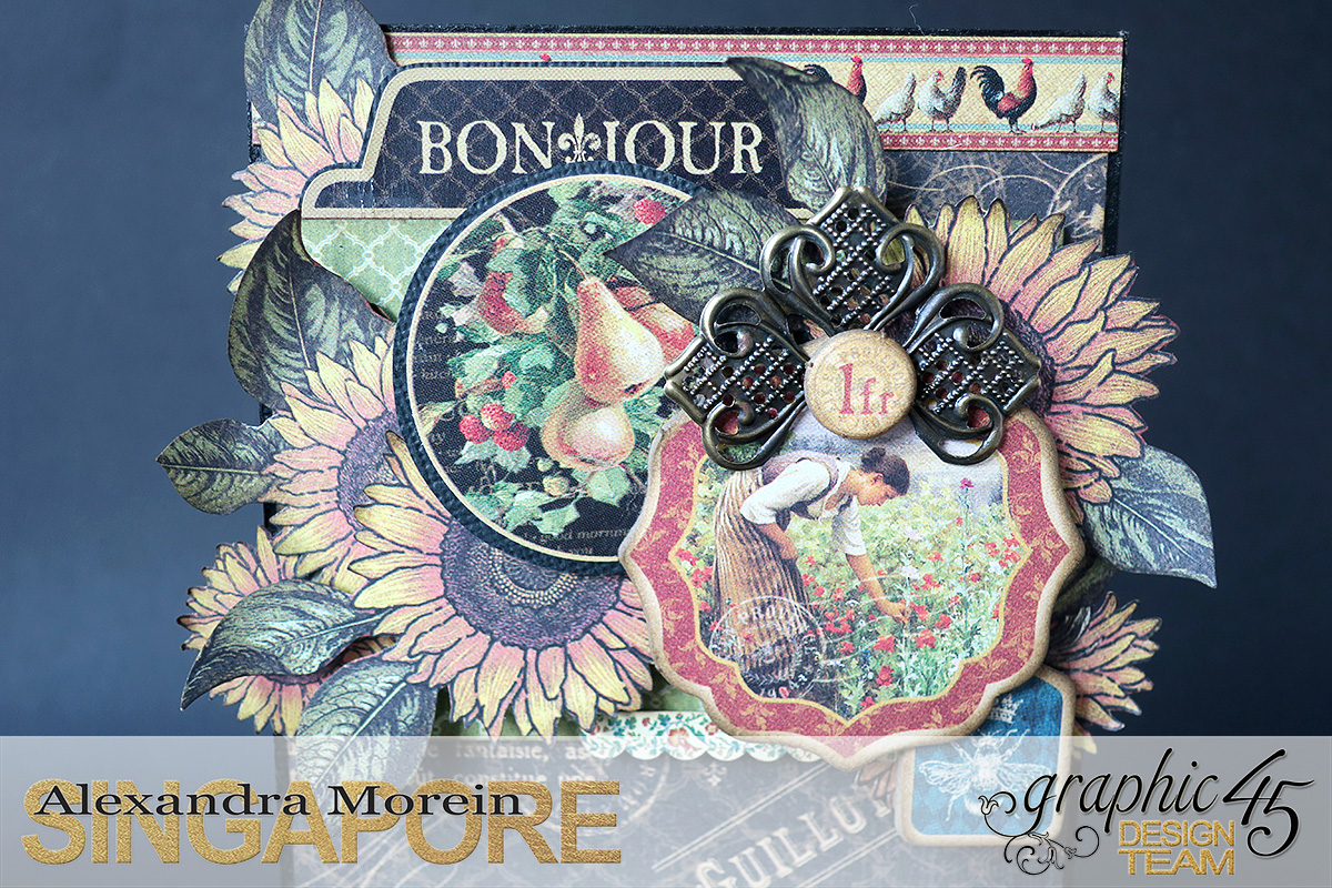 French Country Fridge Magnet Notes Holder, Project by Alexandra Morein, Product by Graphic 45, Photo 5.jpg